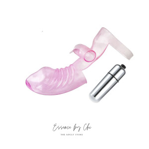Finger sleeve with vibrating bullet