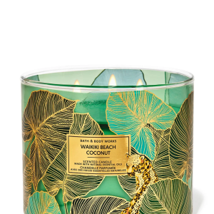 BATH AND BODYWORKS WAKIKI BEACH COCONUT 3WICK CANDLE