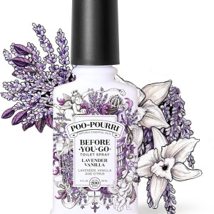 Poo-Pourri Before-You-Go Toilet Spray, Lavender Vanilla 200uses/ 118ml