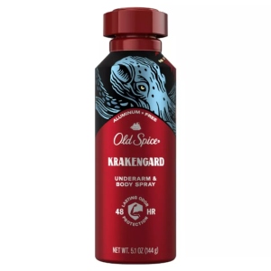 Old Spice Aluminum Free Body Spray for Men, Krakengard, 5.1 fl oz